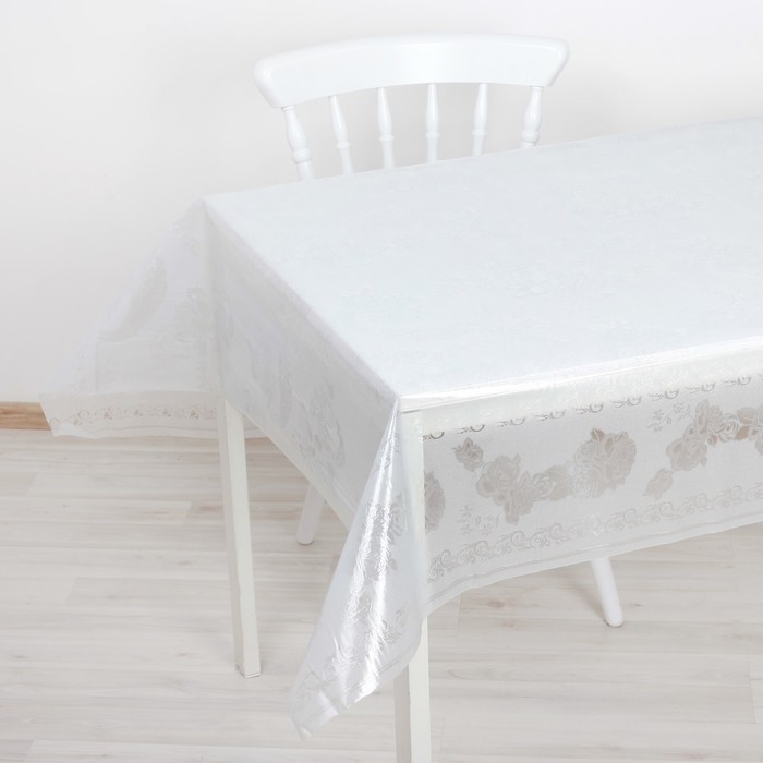 Клеенка ПВХ, ширина 137 см, толщина 0,16 мм "Завиток" рулон 20 м