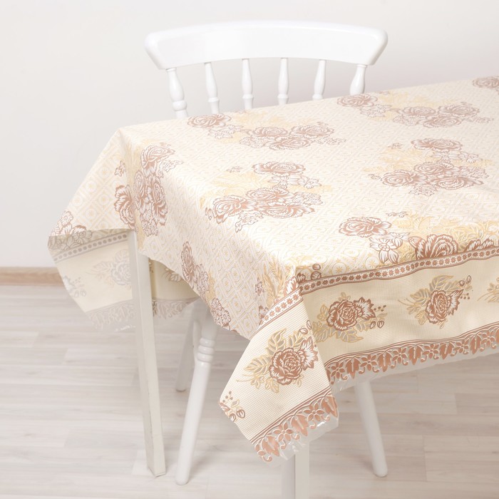 Клеенка ажурная Lace, ширина 137 см "Букет", рулон 20 м