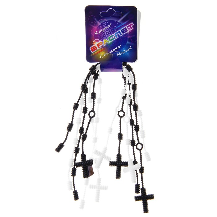 Карнавальный браслет "Креатив" штучка, набор 6 шт, цвета МИКС