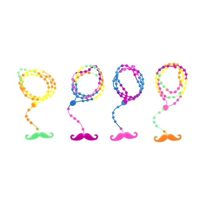Карнавальный браслет-подвеска "Креатив усы", цвета МИКС