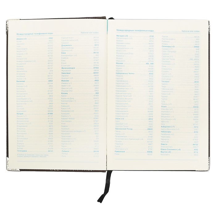 Ежедневник недатированный А5, 140 листов в клетку, карта на форзаце, ляссе, термообложка меняет цвет от температуры