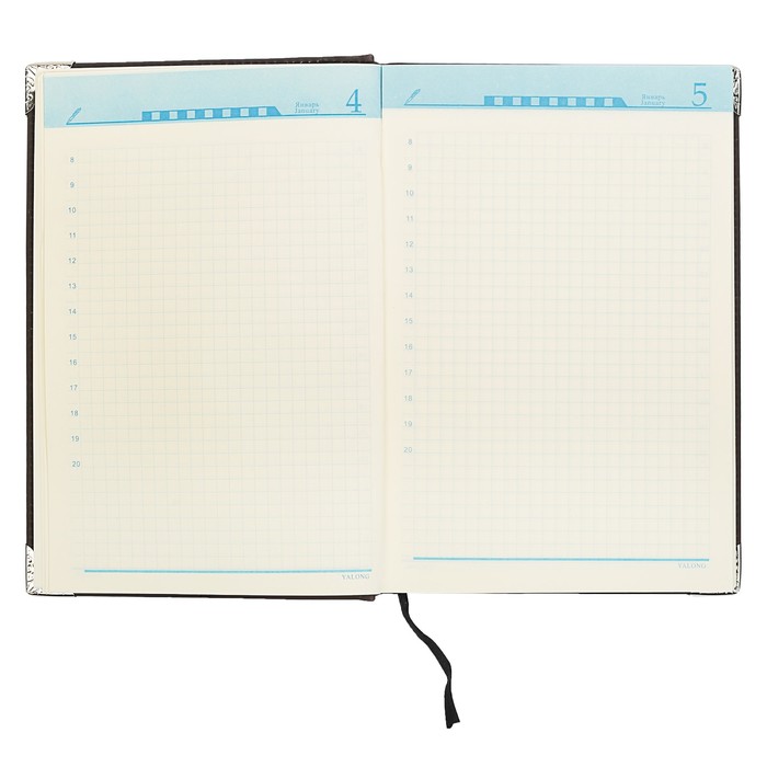 Ежедневник недатированный А5, 140 листов в клетку, карта на форзаце, ляссе, термообложка меняет цвет от температуры