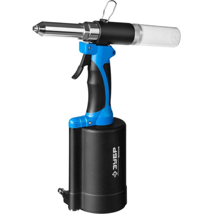 Заклепочник "ЗУБР", пневматический, для заклепок из нерж стали 2.4/3.2/4/4.8/6/6.4мм