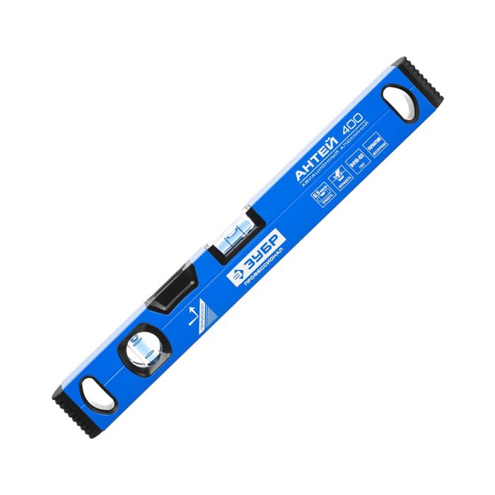 Уровень "ЗУБР" ЭКСПЕРТ УСП-1, 40 см, коробчатый, 2 ампулы, фрезерованная поверхность