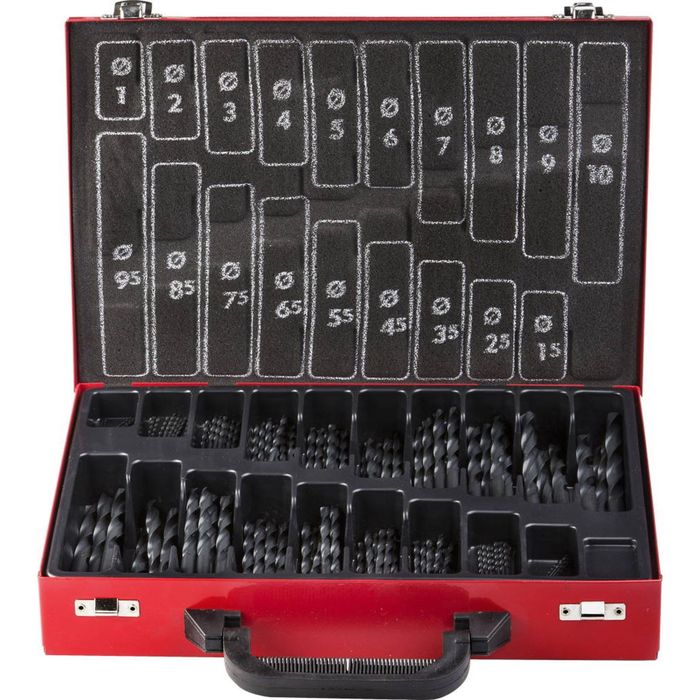 Набор сверл "ЗУБР" 4-29605-H170-M, по металлу 170 шт (d=1-10 мм), быстрорежущая сталь