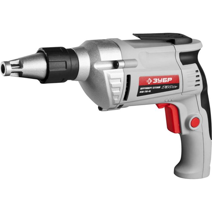 Шуруповерт сетевой "ЗУБР" Профессионал ЗСШ-730-45, HEX 1/4, 220В, 730Вт, 0-4500 об/мин