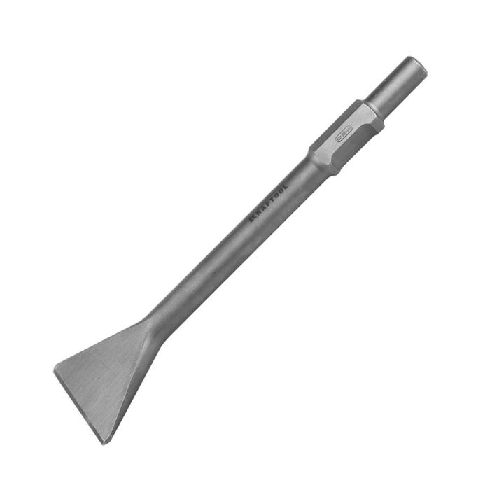 Зубило "KRAFTOOL" INDUSTRY, HEX 28, лопаточное, шестигранник 28мм, 75х400мм