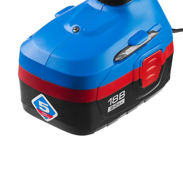 Дрель-шуруповерт "ЗУБР" ЗДА-18-2 КИН20, аккум, 13мм, 400/1150 об/мин, 2х2Ач, 18В, кейс