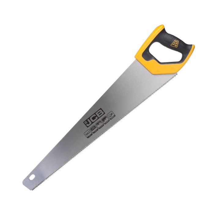 Ножовка "JCB" по дереву, полотно из стали SK5, 3-х гранные зубья, 550мм