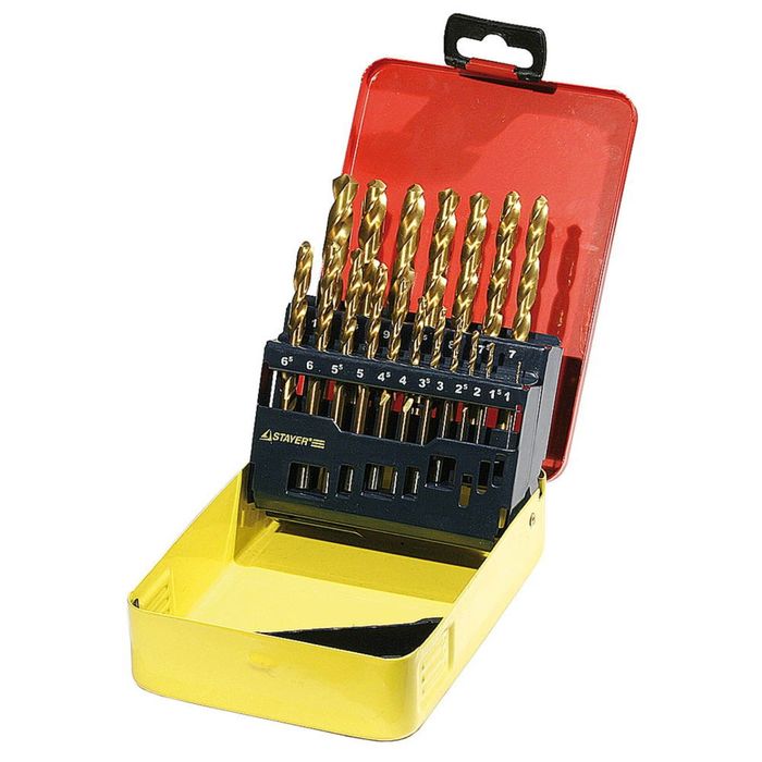 Набор сверл "ЗУБР" ЭКСПЕРТ 29617-H19, по металлу, 19 шт, d=1-10 мм, сталь Р6М5