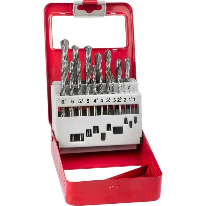 Набор сверл "ЗУБР" МАСТЕР 29621-H19-M, по металлу, 19 шт, d=1-10 мм, сталь Р6М5