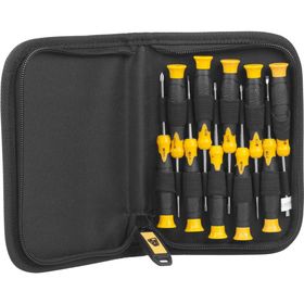 

Набор отверток JCB, для точных работ, CrV cталь, 11 предметов, чехол