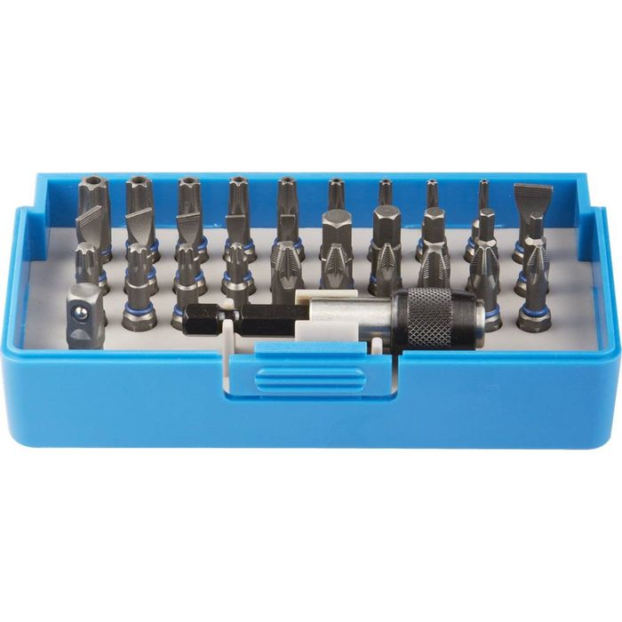 Набор бит "ЗУБР", Cr- Mo, 31 бита - 25мм, адаптер, 32 предмета