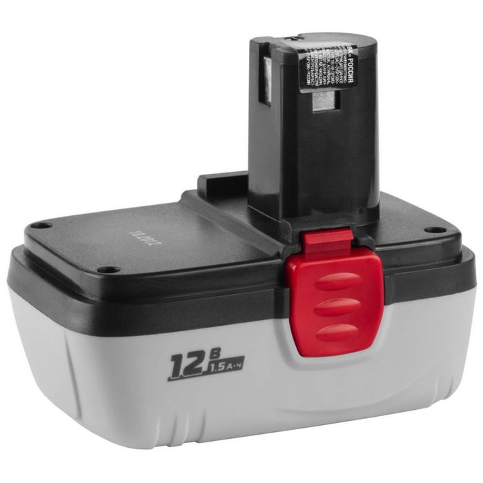 Батарея "ЗУБР" ЗАКБ-12 N15, Ni-Cd, 1.5 Ач, 12В, для шуруповертов ЗДА-12-2 КИ(Н)