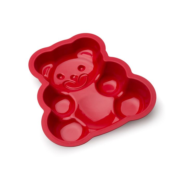 Форма для выпечки Oursson, BW2500S/RR, мишка, красная