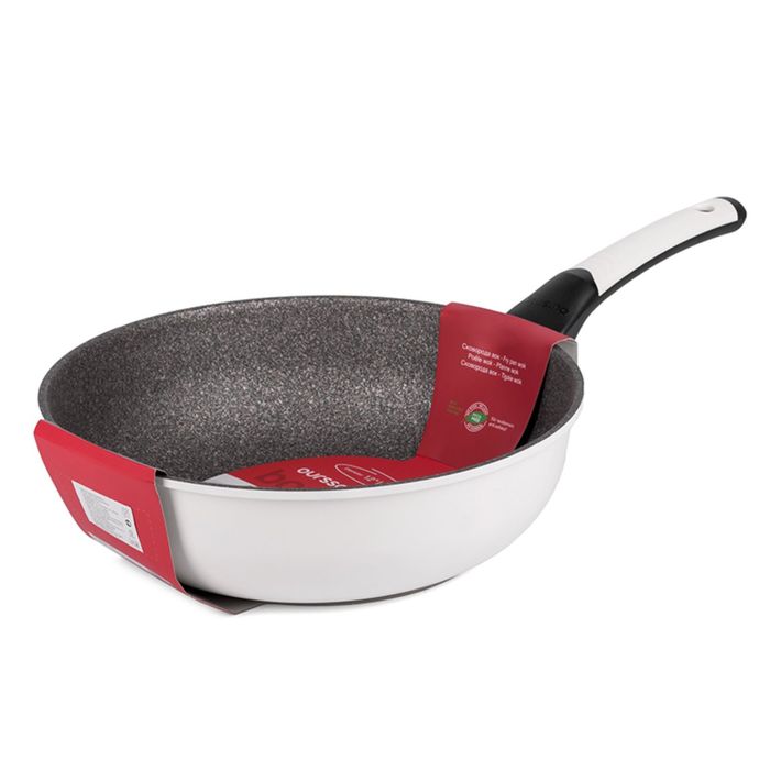 Вок Oursson, PW3003P/IV, 30 см, белый