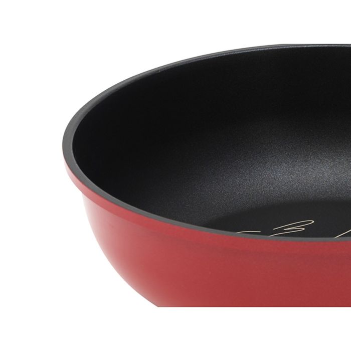 Вок Oursson, PW2800D/RD, 28 см, красный