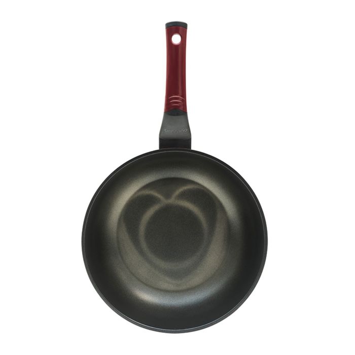 Вок Oursson, PW2822P/DC, 28 см, бордовый