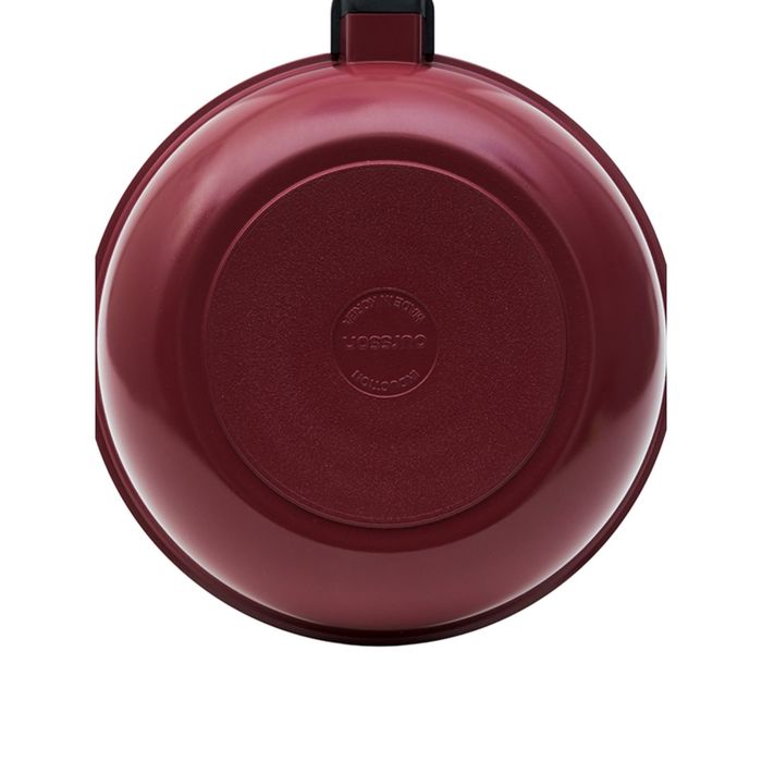 Вок Oursson, PW2822P/DC, 28 см, бордовый