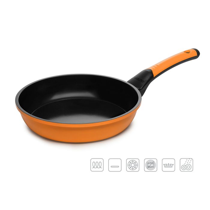 Сковорода Oursson, PF2422C/OR, 24 см, оранжевый