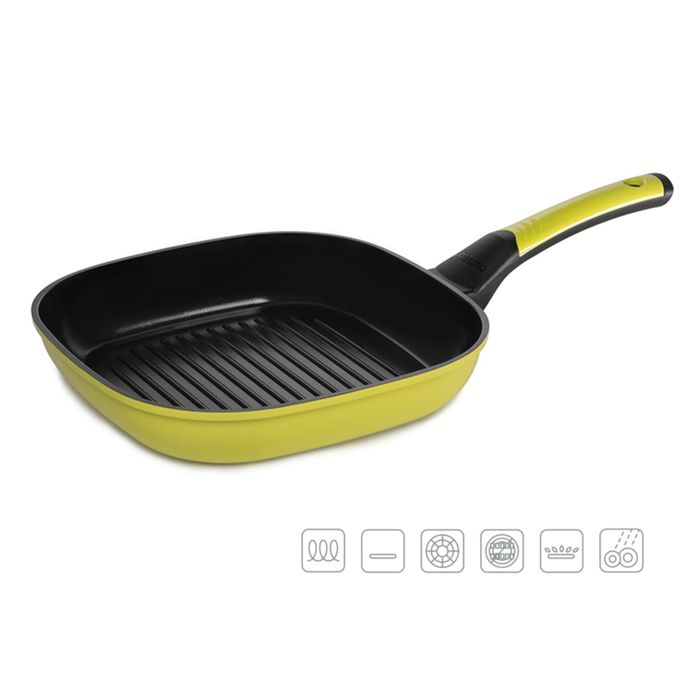 Сковорода-гриль Oursson, PF2652C/GA, 26 см, салатовый