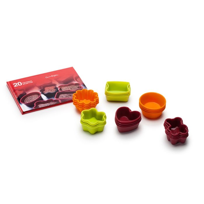 Набор форм для выпечки Oursson, BW0551SS/MC, рецепты, 24 шт.