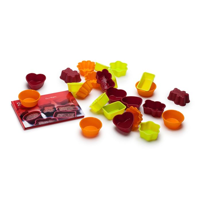 Набор форм для выпечки Oursson, BW0551SS/MC, рецепты, 24 шт.