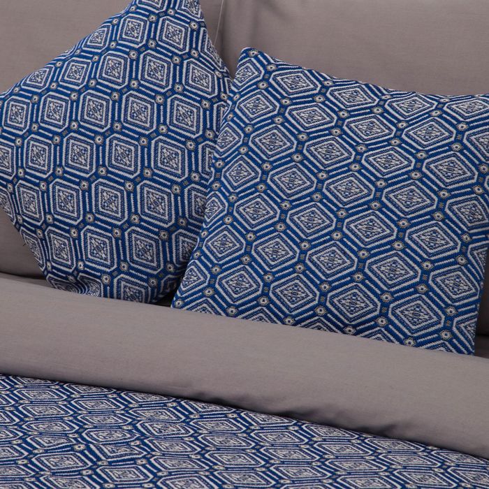 Наволочка декоративная "Этель" Восточные мотивы синий 40х40 ± 2 см