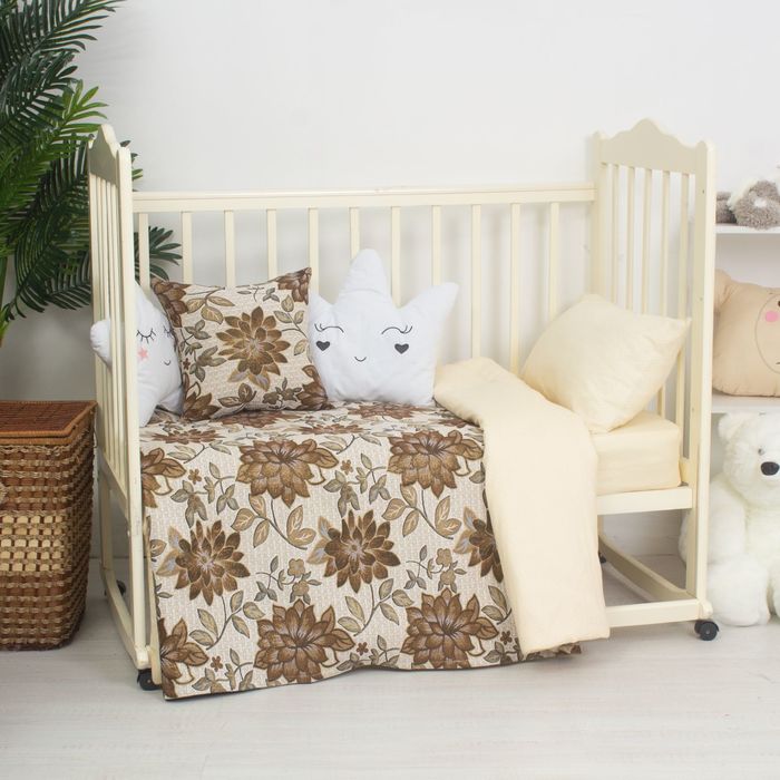 Покрывало гобеленовое "Этель" Роскошь золотой 110х140 см