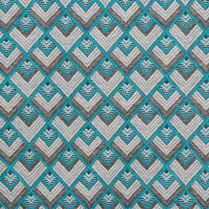 Накидка на кресло "Этель" Голубые ромбы 70х160 ± 2 см