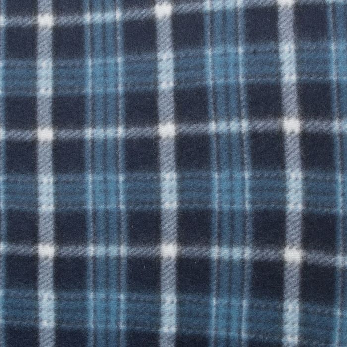 Плед "Экономь и Я" Синяя клетка 150х180 см, пл. 150 г/м², 100% п/э
