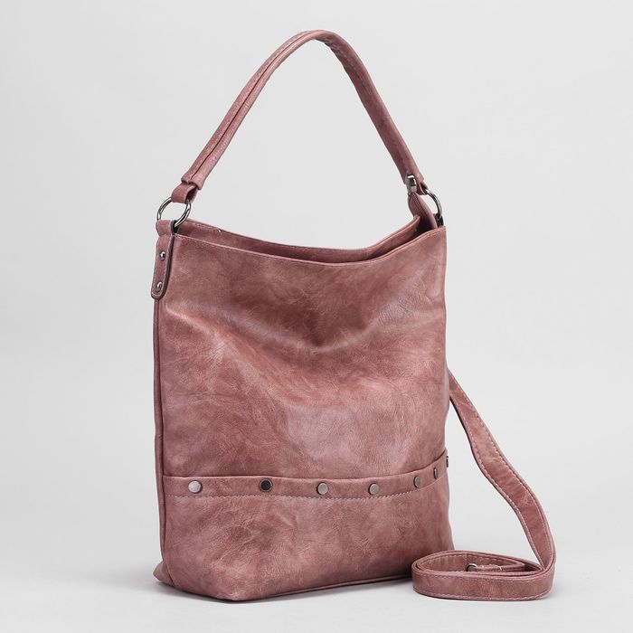 Сумка женская, отдел с перегородкой, наружный карман, длинный ремень, цвет коричневый