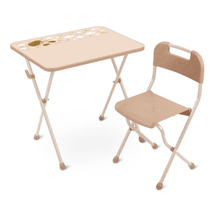 Комплект детской мебели «Алина» складной, цвет бежевый комплект детской мебели никки первоклашка складной цвета стула микс