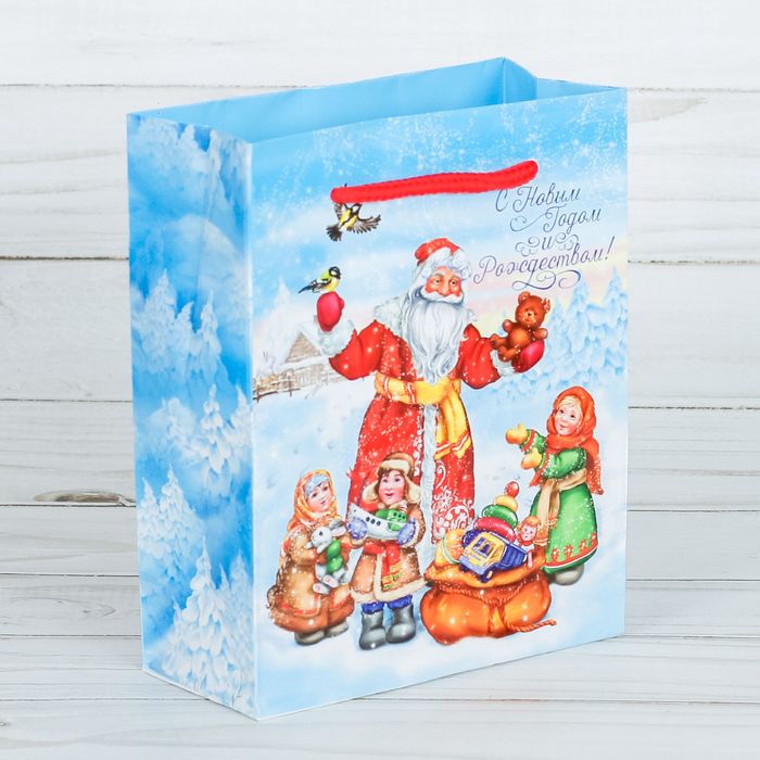 Пакет ламинированный вертикальный «Долгожданные подарки», 11 × 14 × 5 см