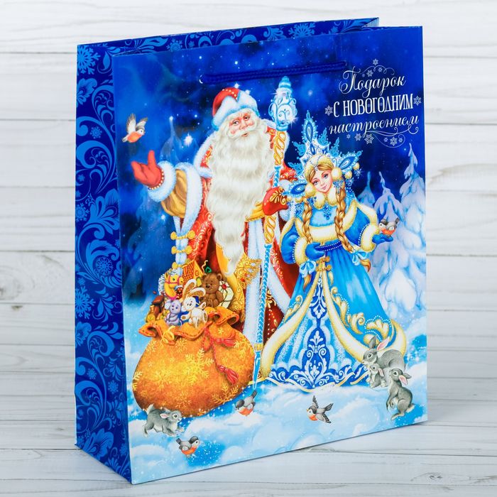 Пакет ламинированный вертикальный «Новогоднее настроение», 18 × 23 × 8 см