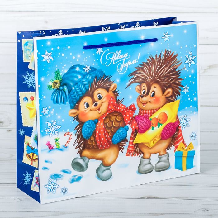 Пакет ламинированный горизонтальный «Сладкие подарки», 23 × 18 × 8 см