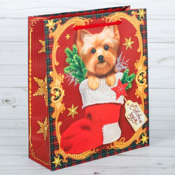 Пакет ламинированный вертикальный «Теплый носочек», 18 × 23 × 8 см