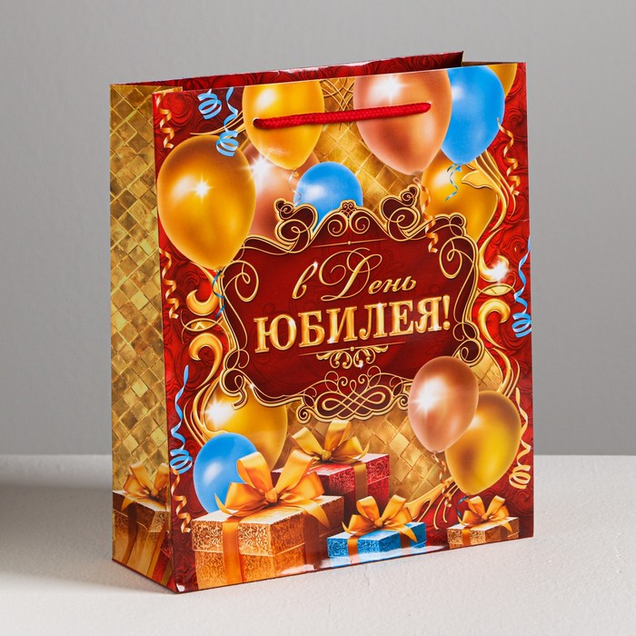 Пакет ламинированный вертикальный «Поздравляем!», ML 23 × 27 × 8 см