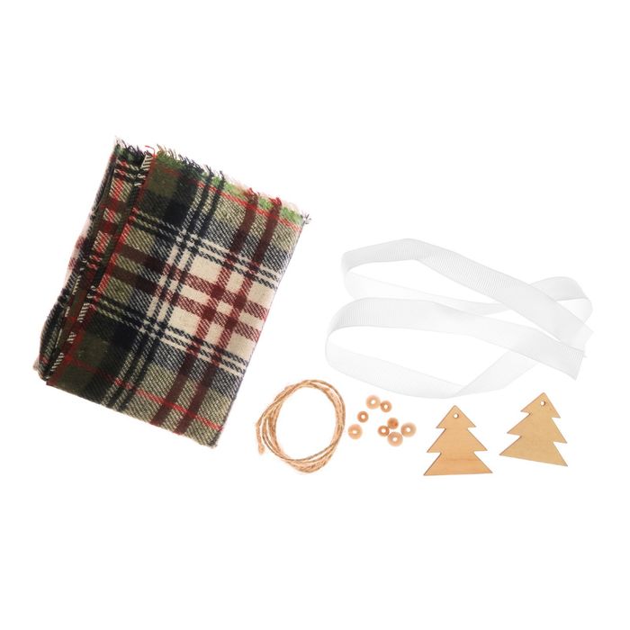 Мешки для подарков «Новогодний лес», набор для шитья, 16,3 × 10,7 × 2,5 см