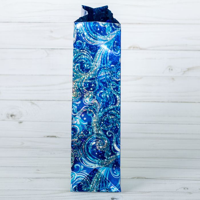 Пакет подарочный голография вертикальный «Умка с мамой», 18 x 23 × 8 см