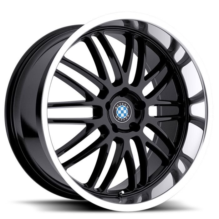 Диск BEYERN Mesh 8,5x18 5x120 ET30 d72 Gloss Black Mirror Cut Lip (1885BYM305120B72)