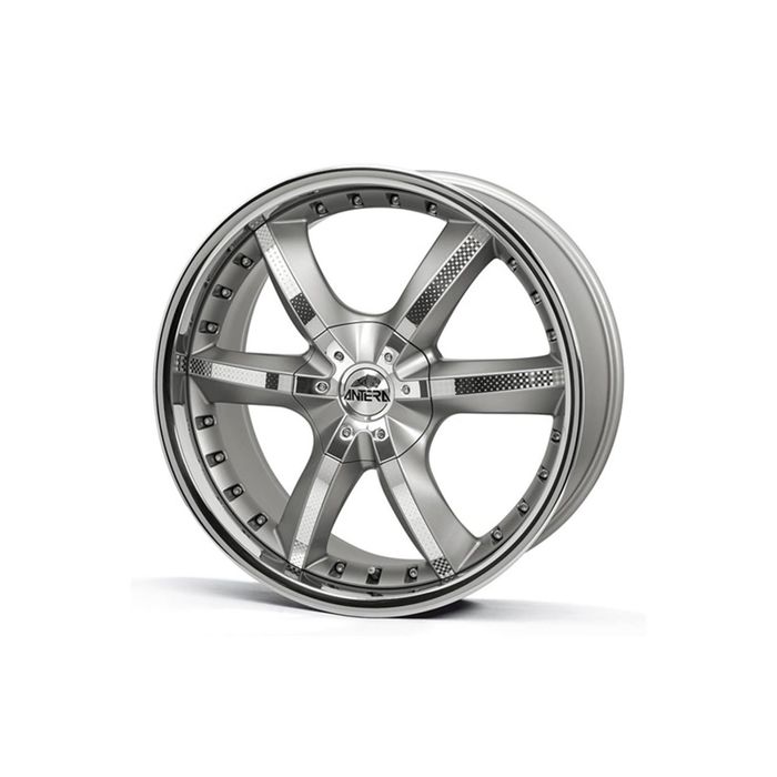 Диск ANTERA 389 10,0x22 5x112 ET52 d66,6 Silver Matt Lip Polished (389 102 G01)
