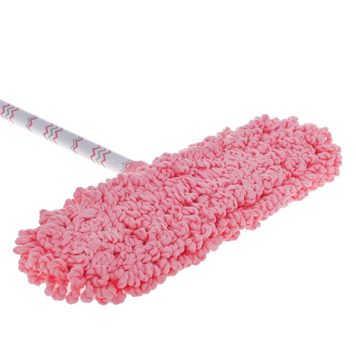 Швабра плоская с гибкой насадкой из микрофибры "Шеврон"