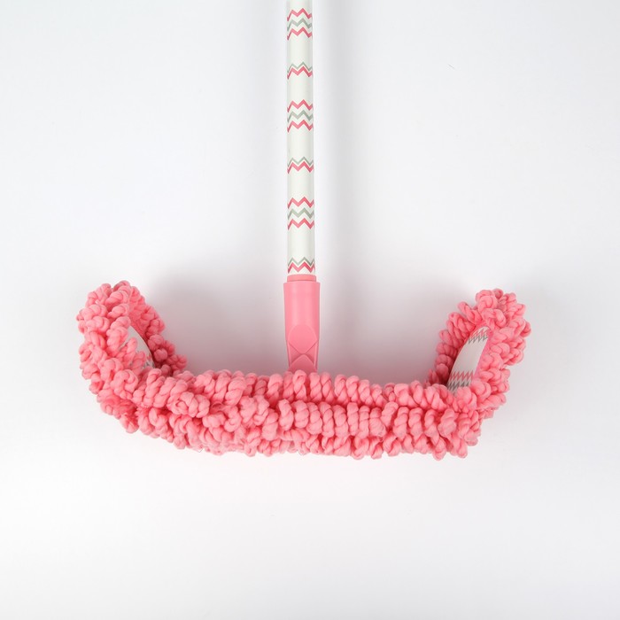 Швабра плоская с гибкой насадкой из микрофибры "Шеврон"