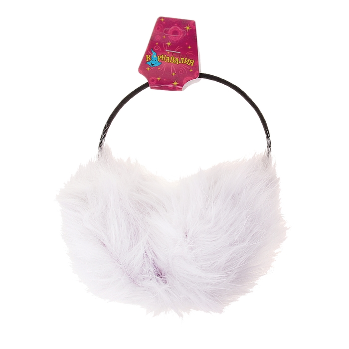 Ободок-наушник &quot;Пушистик&quot;, цвет пепельный