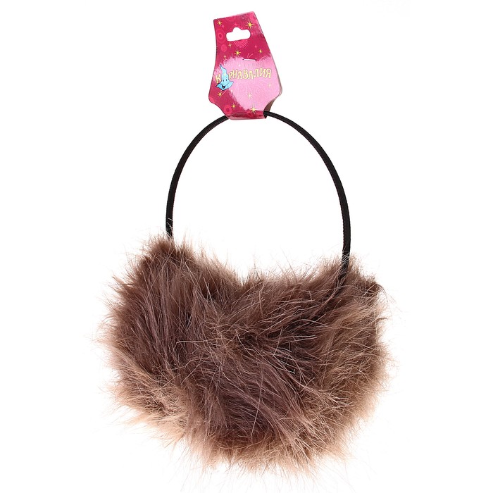 Ободок-наушники &quot;Пушистик&quot;, цвет дымчатый