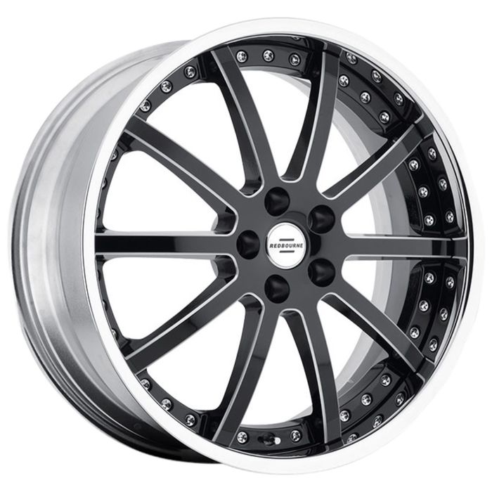 Диск REDBOURNE Viceroy 9,5x20 5x120 ET32 d72 Gloss Black Chrome Lip (2095RVC325120B72) 2-Piece   252