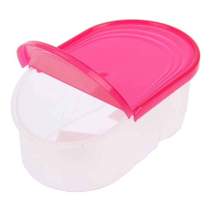 Емкость для сыпучих продуктов 0,5 л Wave, цвет розовый