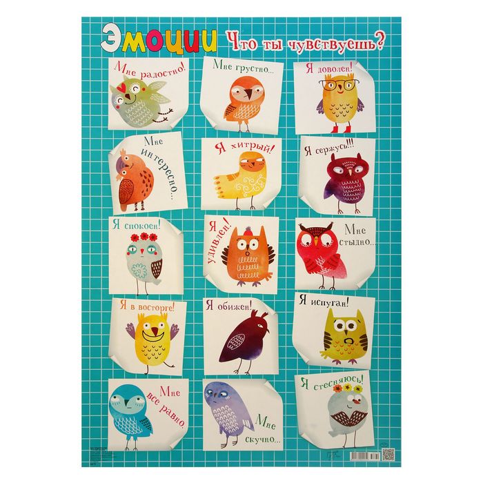 Плакат "Эмоции Что ты чувствуешь?" А2