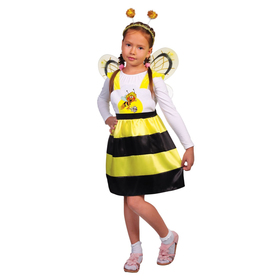 Карнавальный костюм «Пчёлка Жужа», сарафан, ободок, крылья, р. 30, рост 110-116 см Ош